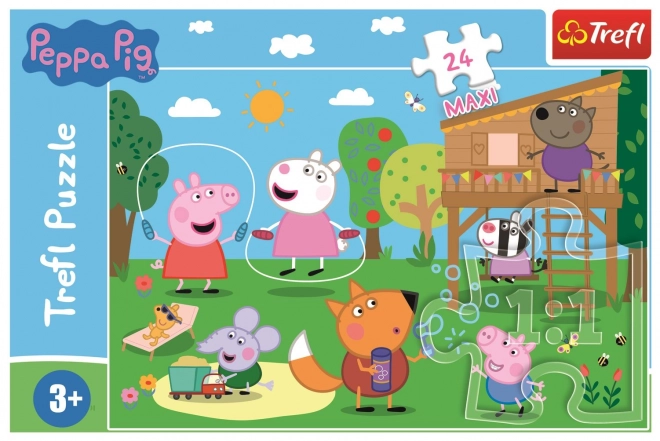 Peppa Pig Fun in the Grass Maxi Puzzle 24 Pieces