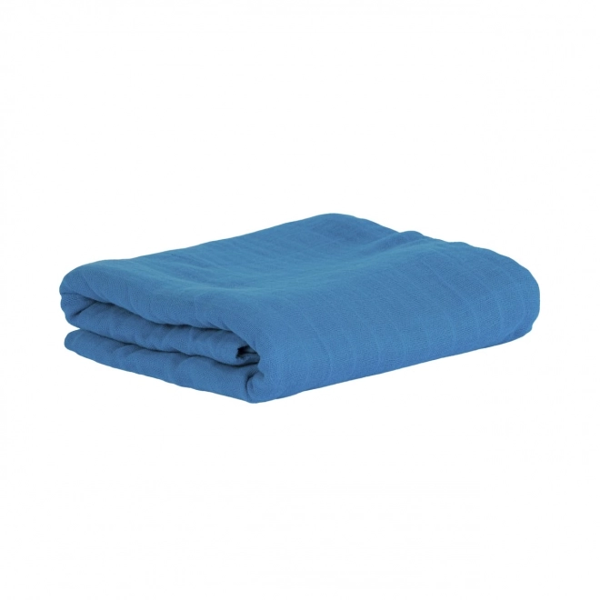 Tommy Lise Cotton Muslin Blanket Abyss Blue 120x120 cm