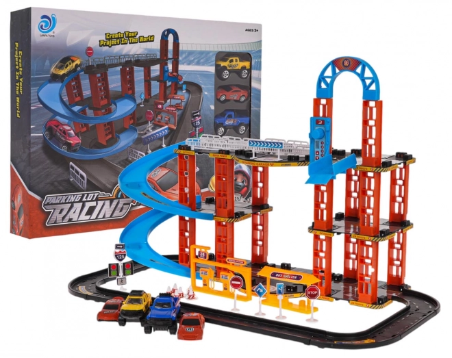 Track Parking and Cars Set