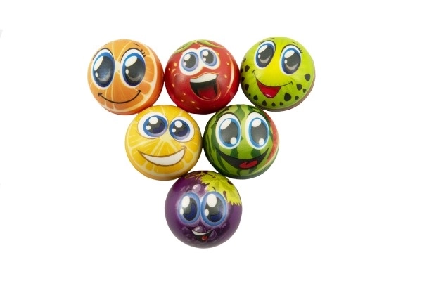 Foam Ball 6 cm Assorted Types in Bag 24 pcs in Box