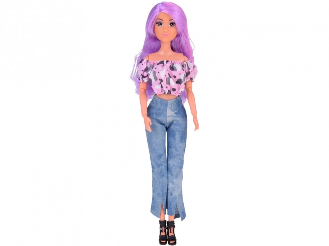 Anlily Doll with Long Pastel Hair and Jeans