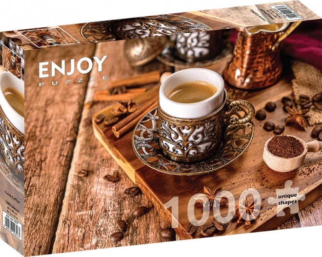 Enjoy coffee love puzzle 1000 pieces