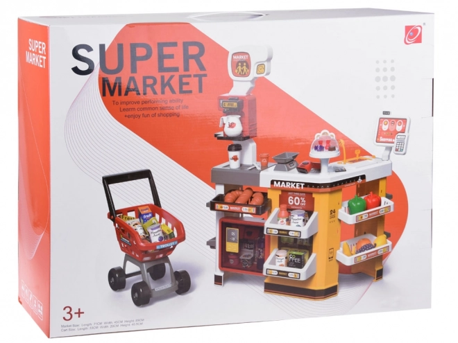 Large Supermarket Playset with Bakery and Accessories