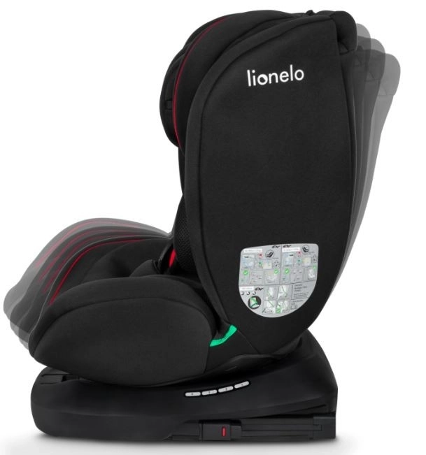 Lionelo Bastiaan i-Size Car Seat 40-150 cm, Black Red