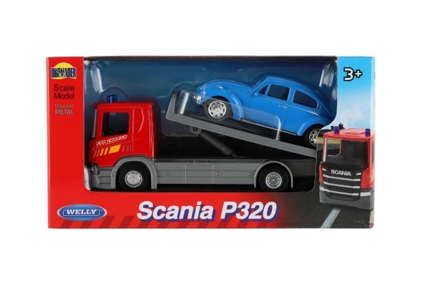 Auto Tow Truck Welly Scania P320 with Vehicle