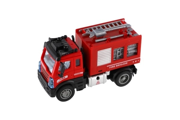 Fire Truck Toy with Pullback Function