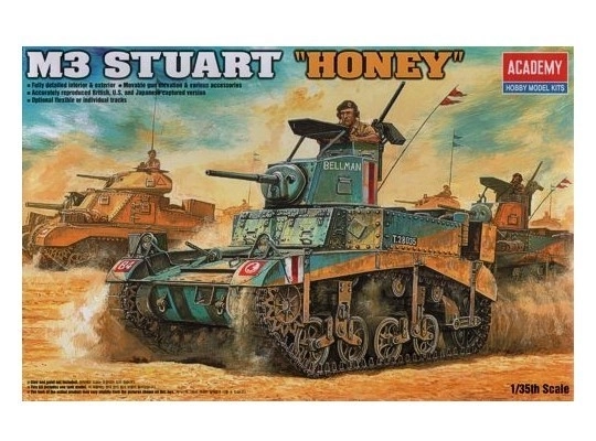 Plastic Model Kit - M3 Stuart Honey Tank