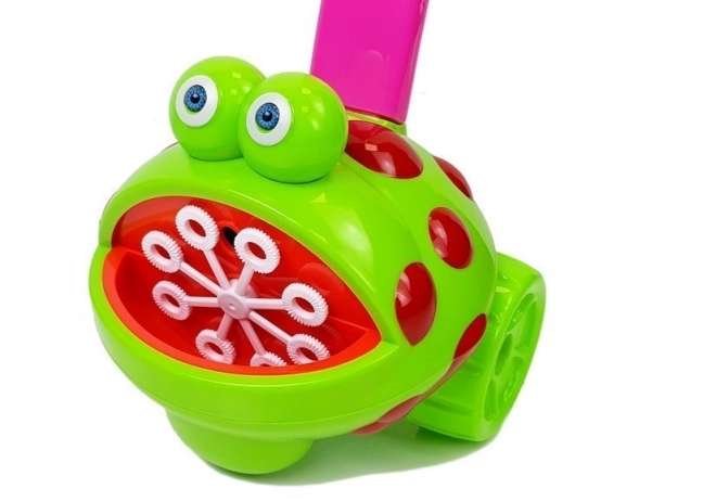 Bubble Maker Frog with Pink Handle Music Lights