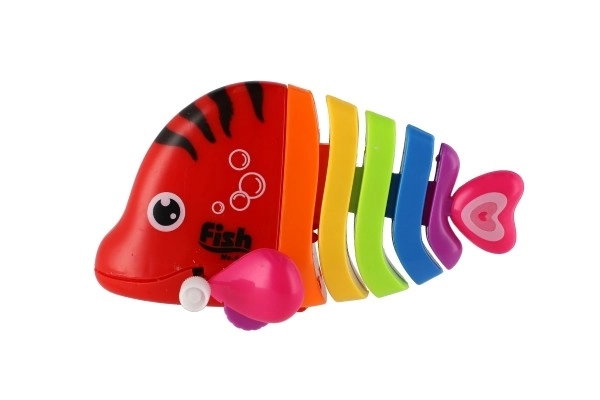 Colorful Wind-up Plastic Fish Toy