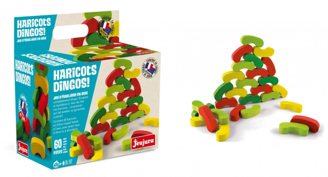 Colorful Wooden Beans Stacking Game