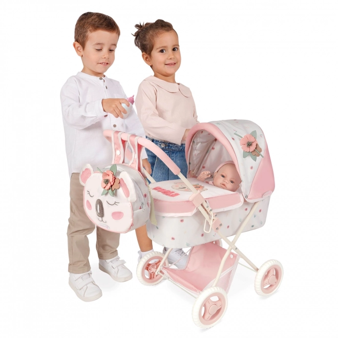 Foldable Doll Stroller with Backpack KOALA by DeCuevas