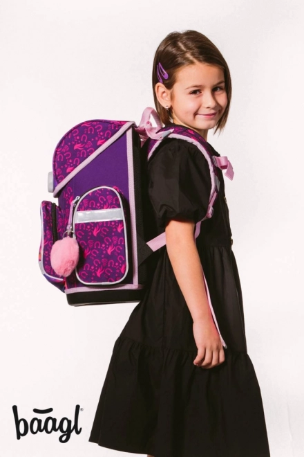 Baagl Ergo School Set with Horse Design