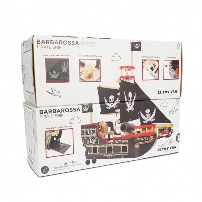 Le Toy Van Pirate Ship Barbarossa