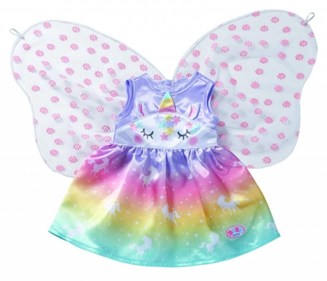 Unicorn Fairy Costume for BABY Born Doll