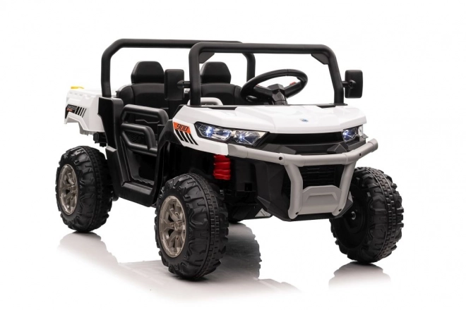 White Electric Ride-On Car 4x4