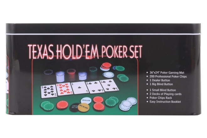 Poker Set in Metal Box