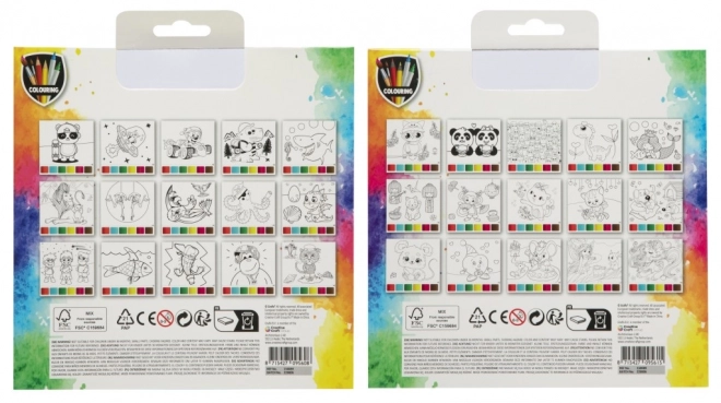 Water Painting Set with 15 Pictures