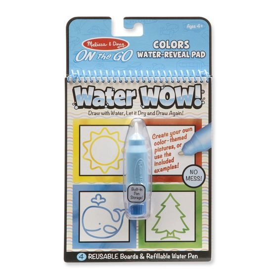 Schilderen alleen met water, zonder knoeien
