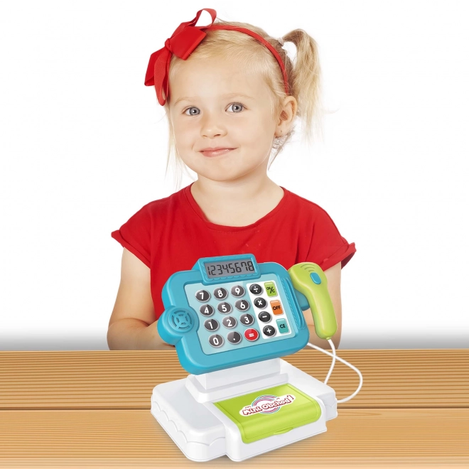 Mini Shop Cash Register with Shopping Learning - Blue