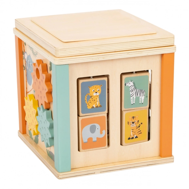 Small Foot Safari Activity Cube