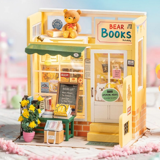 Robotime Rolife DIY Miniature Bookstore with LED Lighting