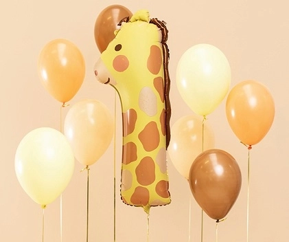 Birthday Foil Balloon Number 1 Giraffe