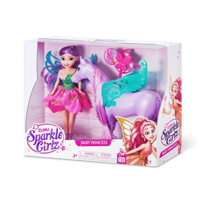 Sparkle Girlz Fairy Doll with Unicorn