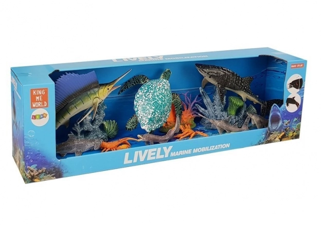 Sea Animal Set with Movable Parts