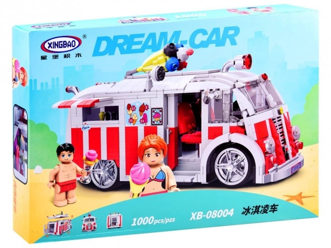 Building Blocks Ice Cream Truck Set 1000 Pieces