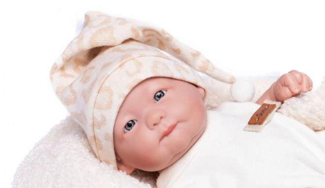 Realistic Newborn Baby Doll with Vinyl Body - 25 cm