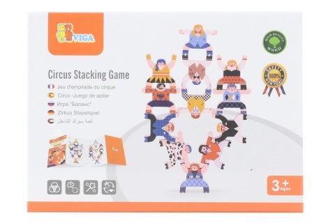 Wooden Circus Balancing Game