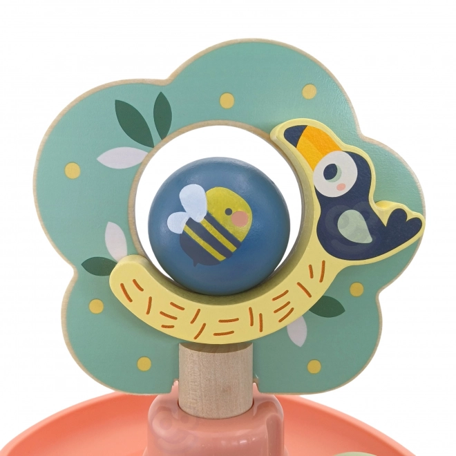 Wooden Ball Run Set for Toddlers - WOOPIE GREEN