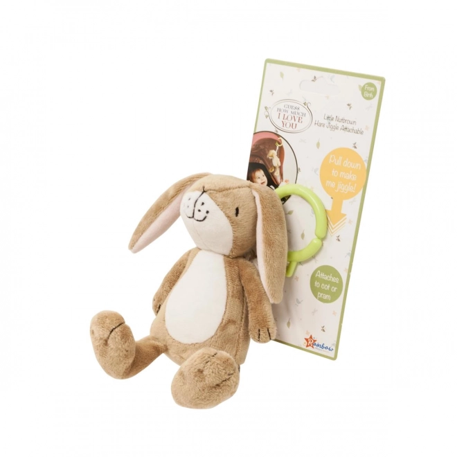 Rainbow hanging toy rattle rabbit