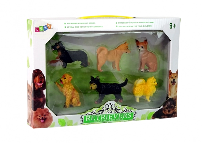 Set of 6 Dog Breed Figurines Famous Dogs of the World