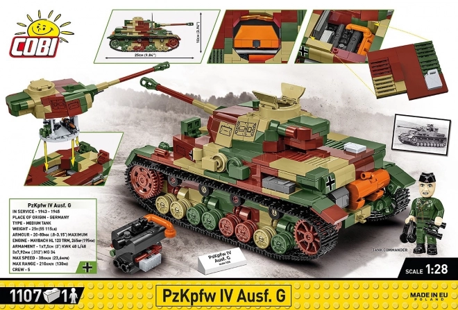 WWII Panzer IV Construction Blocks