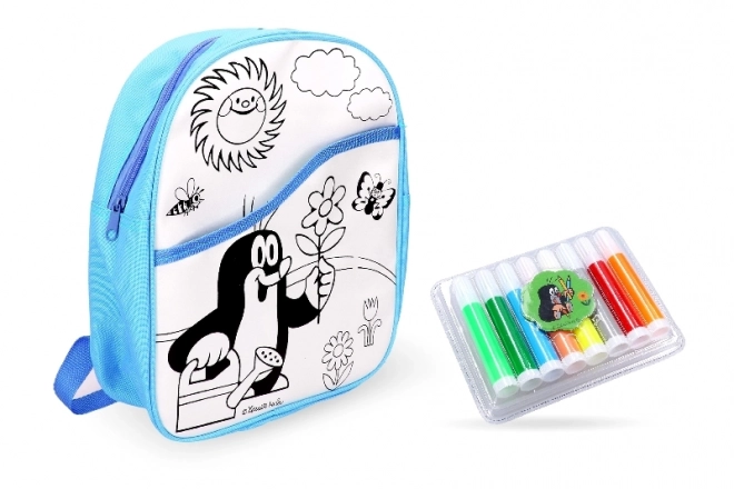 Krtek Coloring Backpack Blue