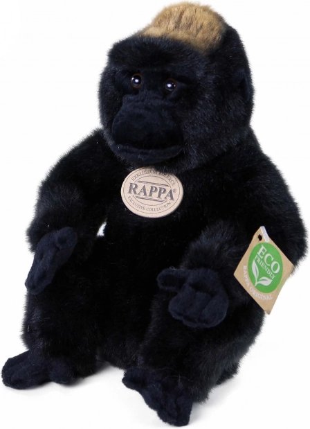 Sitting plush gorilla 23 cm eco-friendly