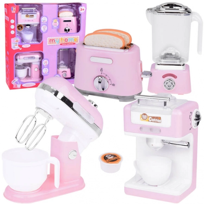 Small toy kitchen appliance set