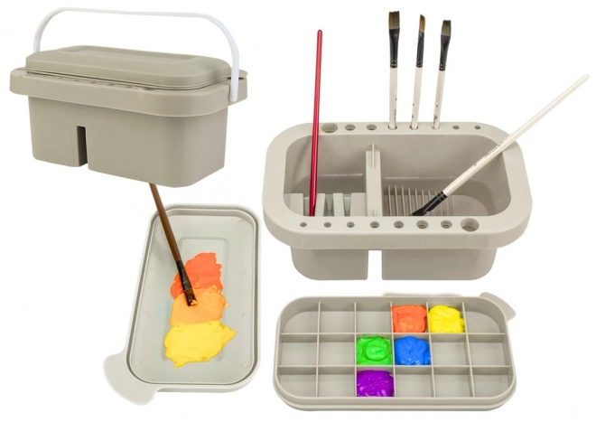 Brush Cleaning and Storage Organizer