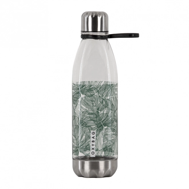 Water Bottle with Monstera Design