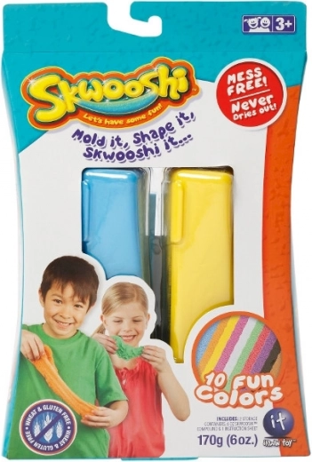 Skwooshi creative set – 2 modeling compounds and vehicle molds