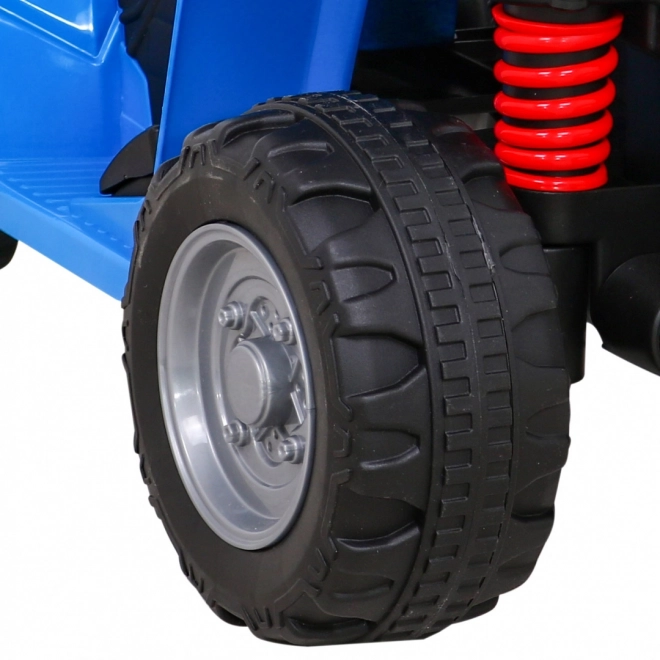 Blue Battery Operated Kids Quad with Led Lights and Horn