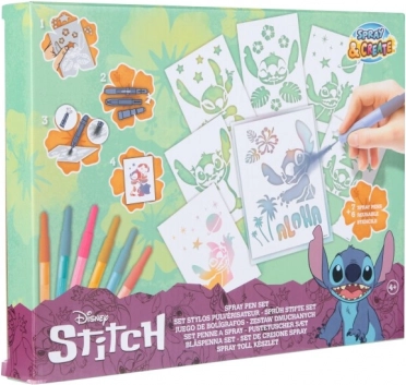 Nagy kreatív festőkészlet fújható filctollakkal Stitch