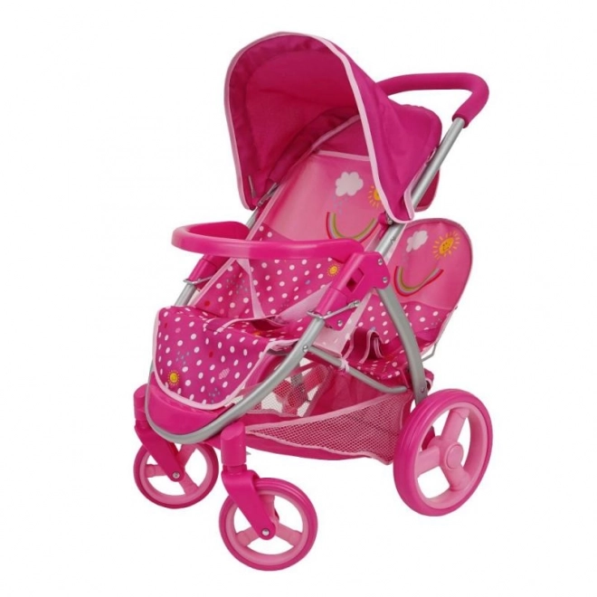 Sporty Sibling Doll Stroller - Polka Dots