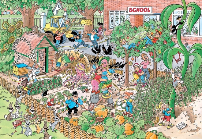 Jumbo Puzzle by Jan van Haasteren: School Garden 360 Pieces