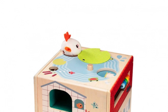 Activity Cube with Paulette the Hen