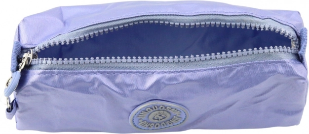 School pencil case with one compartment, blue