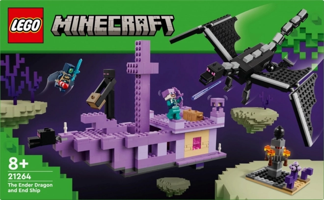 Lego Minecraft Ender Dragon and Ship