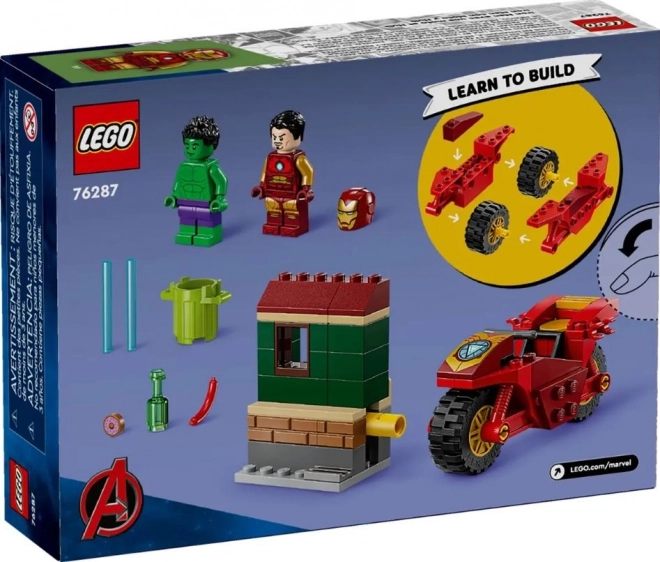 Iron Man with Motorcycle and Hulk LEGO Set