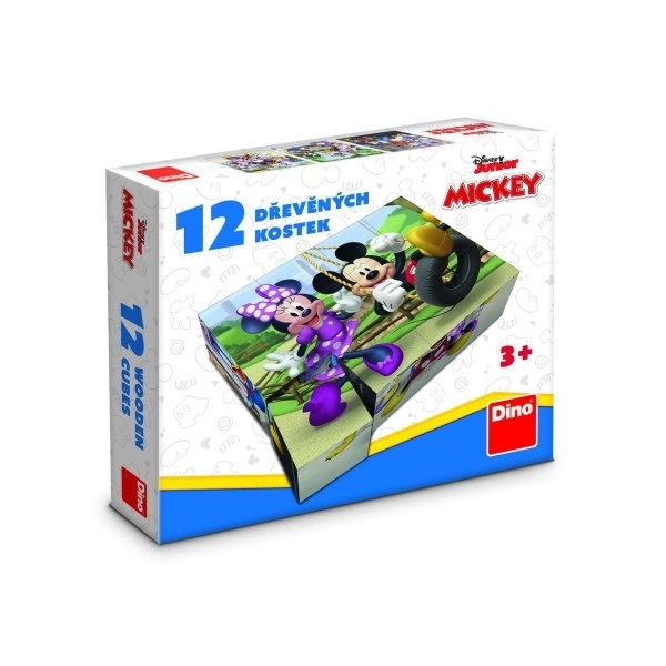 Képes kockák - Mickey Mouse, 12 db